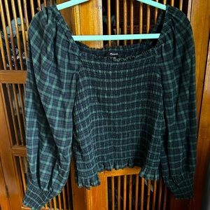 Medium Madewell peasant top